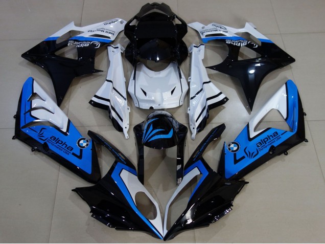 Compra Carenados Moto BMW S1000RR 2009-2014 - Blanco Azul Negro Brillante Alpha