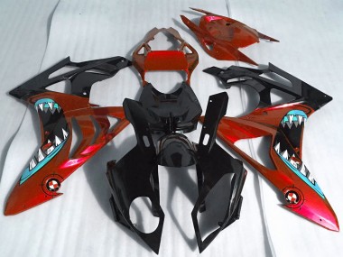 Compra Carenados Moto BMW S1000RR 2017-2018 - Rojo Negro Brillante Tiburón