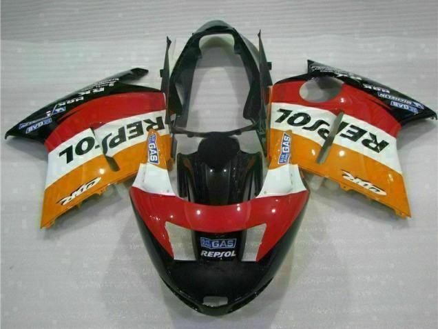 Compra Carenado Moto Honda CBR1100XX Blackbird 1996-2007 - Naranja Blanco Rojo Negro Brillante Repsol