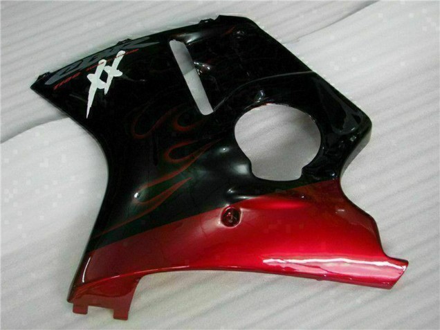 Compra Carenado Moto ABS Honda CBR1100XX Blackbird 1996-2007 - Negro Brillante Rojo Llama