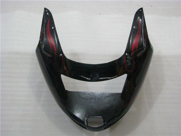 Compra Carenados Moto ABS Honda CBR1100XX Blackbird 1996-2007 - Negro Brillante Rojo Llama