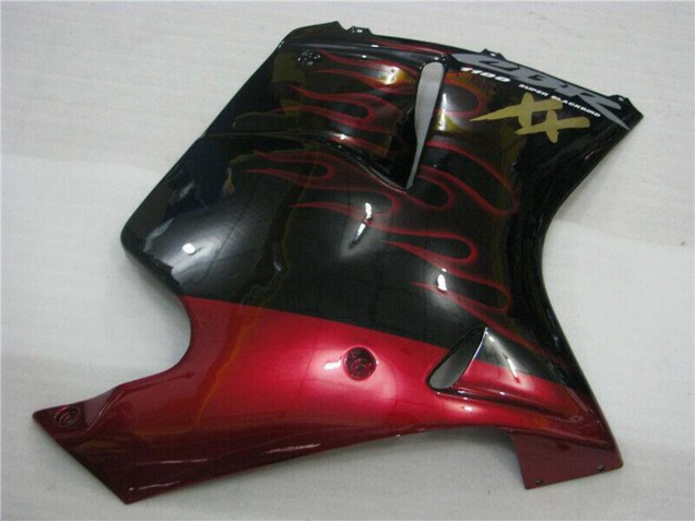 Compra Carenados Moto ABS Honda CBR1100XX Blackbird 1996-2007 - Negro Brillante Rojo Llama
