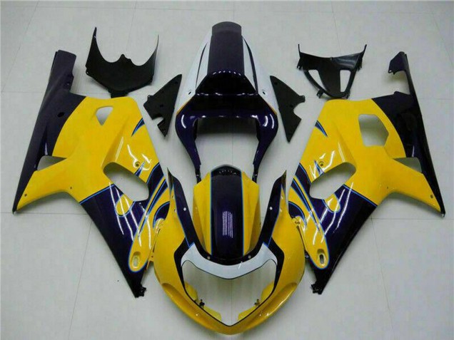 Compra Carenados Moto Suzuki GSXR 600/750 2001-2003 - Amarillo Azul Oscuro Negro Brillante