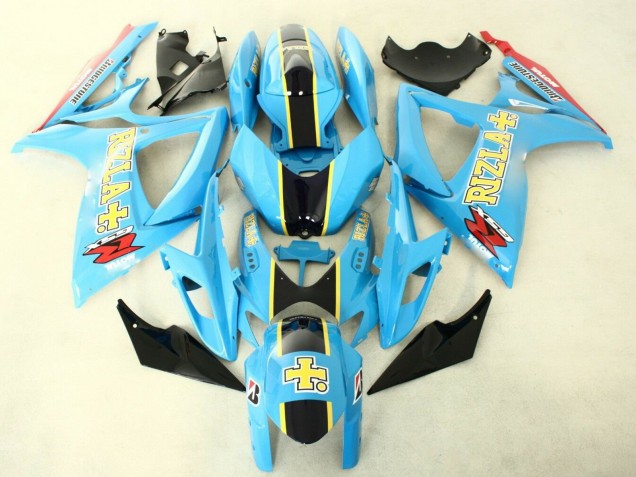 Compra Carenados Moto Suzuki GSXR 600/750 2006-2007 - Azul Claro Negro Amarillo Rizla