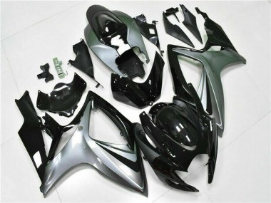 Compra Carenados Moto Suzuki GSXR 600/750 2006-2007 - Plata Negro Brillante