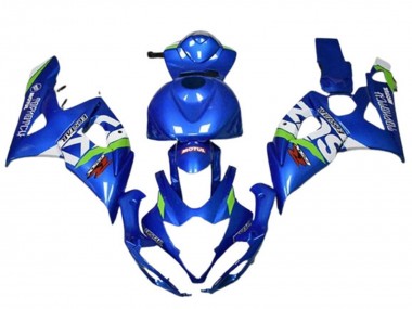 Compra Carenados Moto Suzuki GSXR 1000 2005-2006 - Azul Verde Blanco Motul