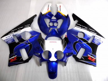 Compra Carenados Moto Honda CBR400RR NC23 1987-1989 - Blanco Amarillo Azul Negro Brillante Corona Motul