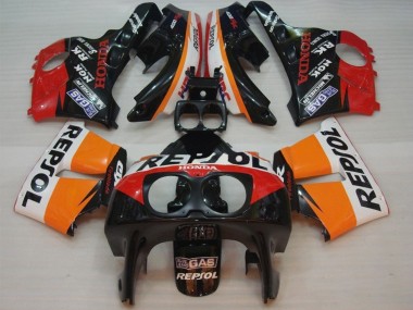 Compra Carenados Moto Honda CBR400RR NC29 1990-1999 - Naranja Blanco Rojo Negro Brillante Repsol HRC