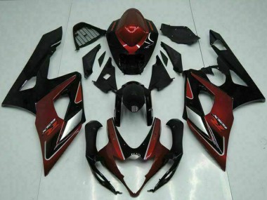 Compra Carenados Moto Suzuki GSXR 1000 2005-2006 - Rojo Plata Negro Brillante