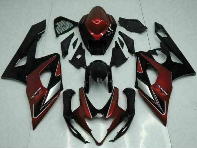 Compra Carenados Moto Suzuki GSXR 1000 2005-2006 - Rojo Plata Negro Brillante