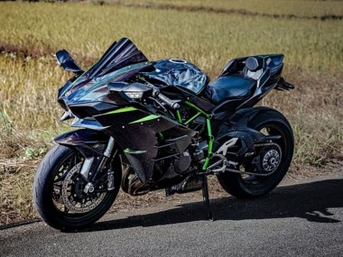Compra Carenados Moto Kawasaki Ninja H2 2015-2022 - Negro Azul Camaleón Verde