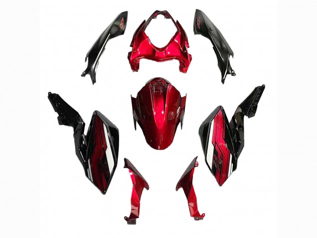 Compra Carenados Moto Kawasaki Z400 2018-2024 - Rojo Caramelo Negro Brillante