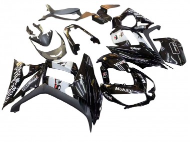 Compra Carenados Moto Kawasaki Z1000SX 2010-2016 - Negro Brillante Oro Blanco Mobil West