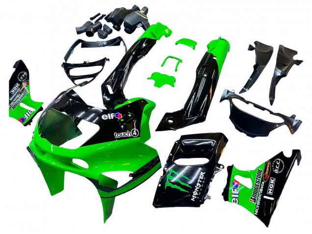 Compra Carenados Moto Kawasaki ZZR600 1998-2003 - Verde Negro Monstruo Elf