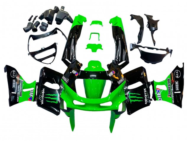 Compra Carenados Moto Kawasaki ZZR600 1998-2003 - Verde Negro Monstruo Elf