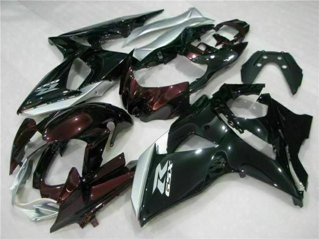Compra Carenados Moto Suzuki GSXR 1000 2009-2016 - Negro Brillante Plata Blanco