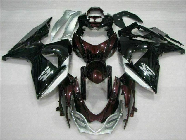 Compra Carenados Moto Suzuki GSXR 1000 2009-2016 - Negro Brillante Plata Blanco