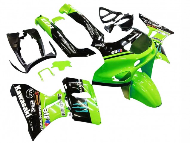 Compra Carenados Moto Kawasaki ZZR600 1998-2003 - Verde Negro Brillante Azul Monstruo Elf Touch4 Bridgestone