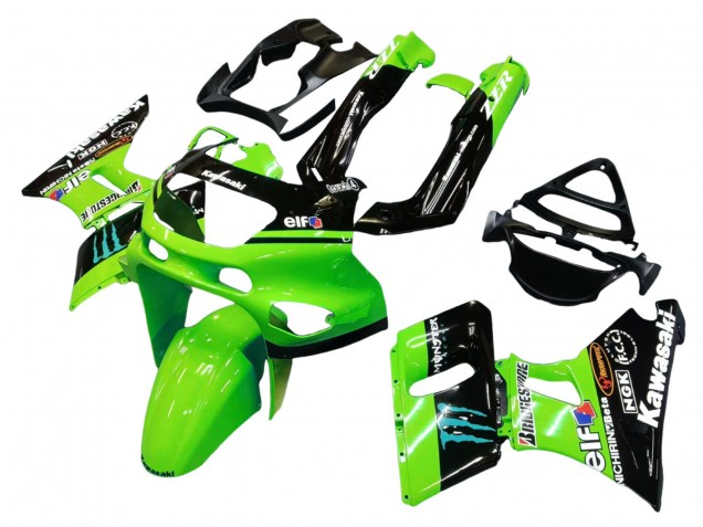 Compra Carenados Moto Kawasaki ZZR600 1998-2003 - Verde Negro Brillante Azul Monstruo Elf Touch4 Bridgestone