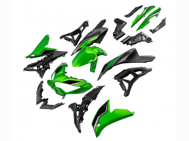 Compra Carenados Moto Kawasaki Versys 650 2021-2024 - Verde Negro Brillante
