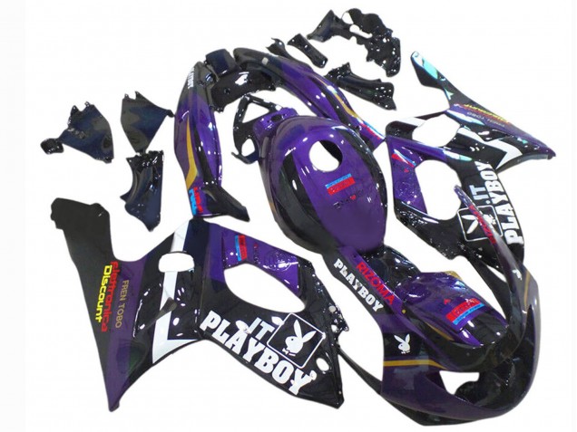 Compra Carenados Moto Yamaha YZF600R Thundercat 1996-2007 - Púrpura Oscuro Negro Blanco Rizoma Playboy