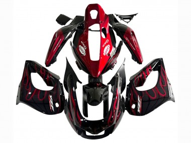 Compra Kits Carenado Moto Yamaha YZF 1000R Thunderace 1997-2007 - Negro Rojo Llama