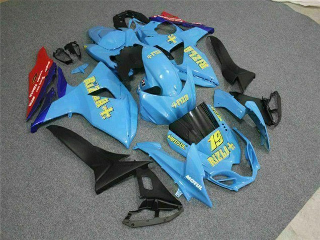 Compra Carenados Moto Suzuki GSXR 1000 2009-2016 - Azul Amarillo Rizla 19 Rojo