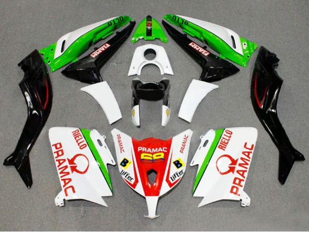 Compra Carenados Moto Yamaha TMAX530 2012-2014 - Blanco Rojo Verde Pramac Fiamm