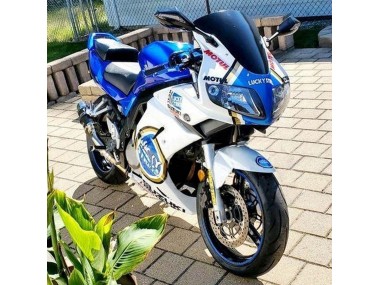 Compra Carenados Moto Suzuki SV650 2003-2013 - Blanco Azul Lucky Strike Motul
