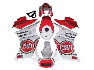 Compra Carenados Moto Suzuki RG400 RG500 RG400/500 1984-1987 - Blanco Rojo Lucky Strike Motul Michelin