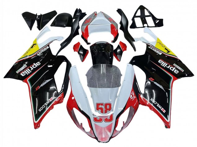 Compra Carenados Moto Aprilia RSV1000 2003-2006 - Blanco Rojo Negro Amarillo 58
