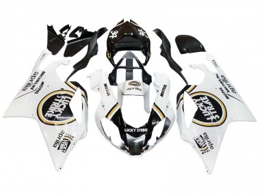 Compra Carenados Moto Aprilia RSV1000 2003-2006 - Blanco Negro Lucky Strike Motul Michelin