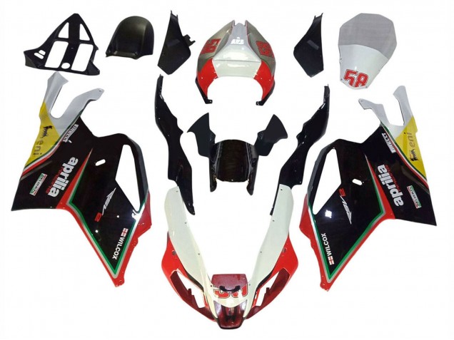 Compra Carenados Moto Aprilia RSV1000 2003-2006 - Blanco Negro Rojo Amarillo 58