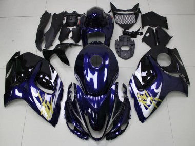 Compra Carenados Moto Suzuki GSXR 1300 Hayabusa 2008-2020 - Azul Oscuro Blanco Oro