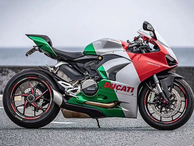 Compra Carenados Moto Ducati Panigale V2 2020-2024 - Plata Rojo Verde