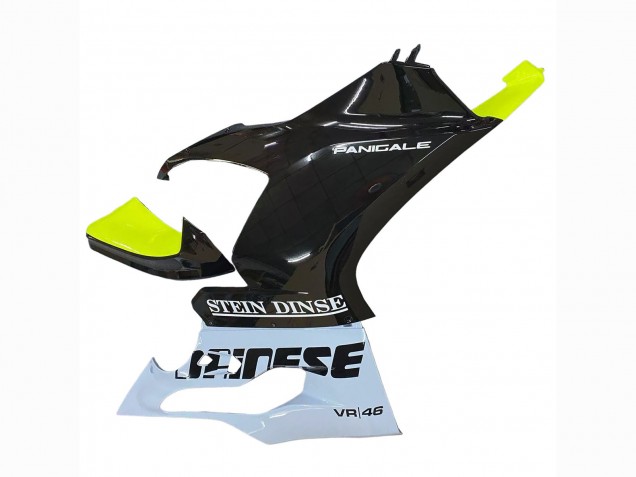 Compra Carenados Moto Ducati Panigale V2 2020-2024 - Blanco Verde Lima Negro Brillante Stein Dinse VR 46