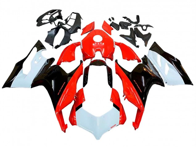 Compra Kits Carenado Moto Ducati Panigale V2 2020-2024 - Blanco Rojo Negro Brillante