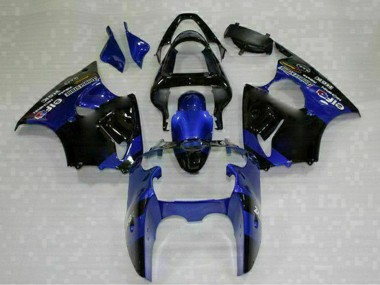 Compra Carenados Moto Kawasaki ZX6R 2000-2002 - Azul Negro Brillante Elf Bridgestone