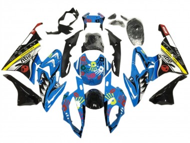 Compra Carenados Moto BMW S1000RR 2017-2018 - Azul Amarillo Negro Tiburón