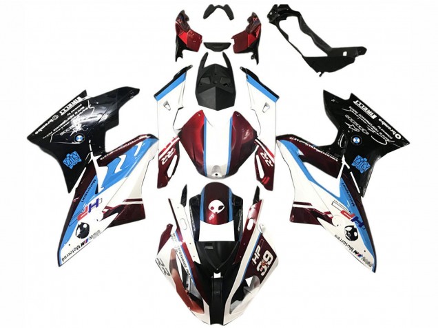 Compra Carenado Moto BMW S1000RR 2015-2016 - Blanco Rojo Azul Negro Brillante