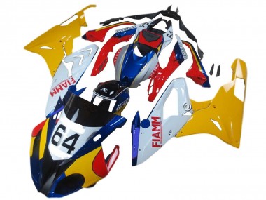 Compra Carenados Moto BMW S1000RR 2015-2016 - Amarillo Blanco Azul Fiamm 64