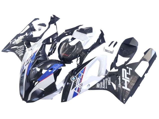 Compra Carenados Moto BMW S1000RR 2015-2016 - Blanco Azul Negro FibraCarbono