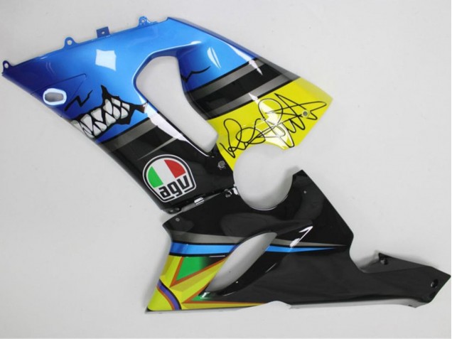 Compra Carenados Moto Kawasaki ZX6R 2005-2006 - Azul Amarillo Negro Tiburón