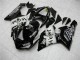 Compra Carenados Moto Kawasaki ZX6R 2005-2006 - Negro Brillante Blanco West