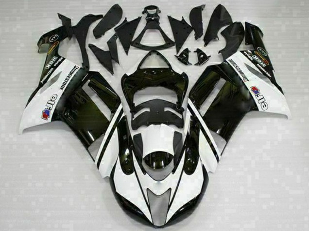 Compra Carenados Moto Kawasaki ZX6R 2007-2008 - Negro Blanco