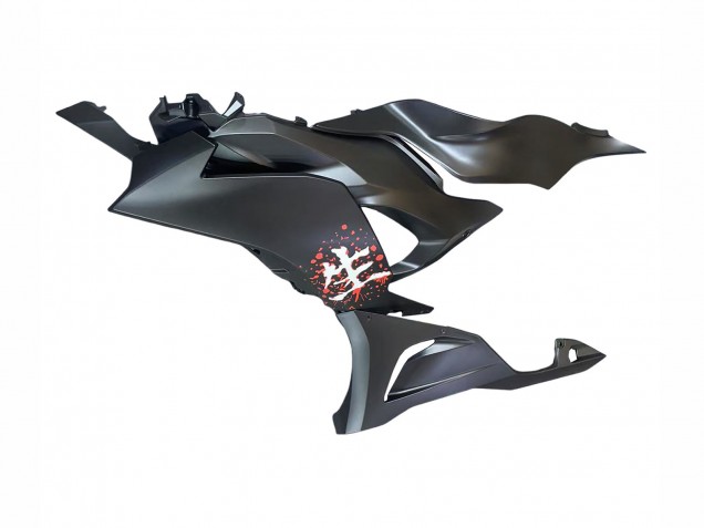 Compra Carenados Moto Kawasaki ZX6R 2023-2025 - Negro Blanco Flower