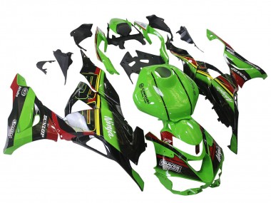 Compra Carenados Moto Kawasaki ZX6R 2023-2025 - Verde Negro Rojo Amarillo Dunlop