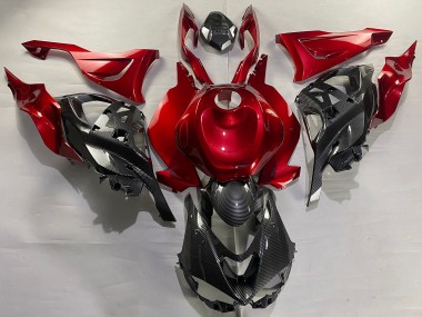 Compra Carenados Moto Kawasaki ZX6R 2023-2025 - Rojo FibraCarbono