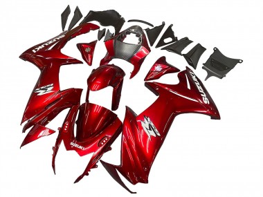 Compra Carenados Moto Suzuki GSXR 600 / GSXR 750 2011-2024 - Rojo Blanco Calcomanía