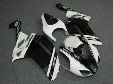 Compra Carenados Moto Kawasaki ZX6R 2007-2008 - Negro Blanco Elf
